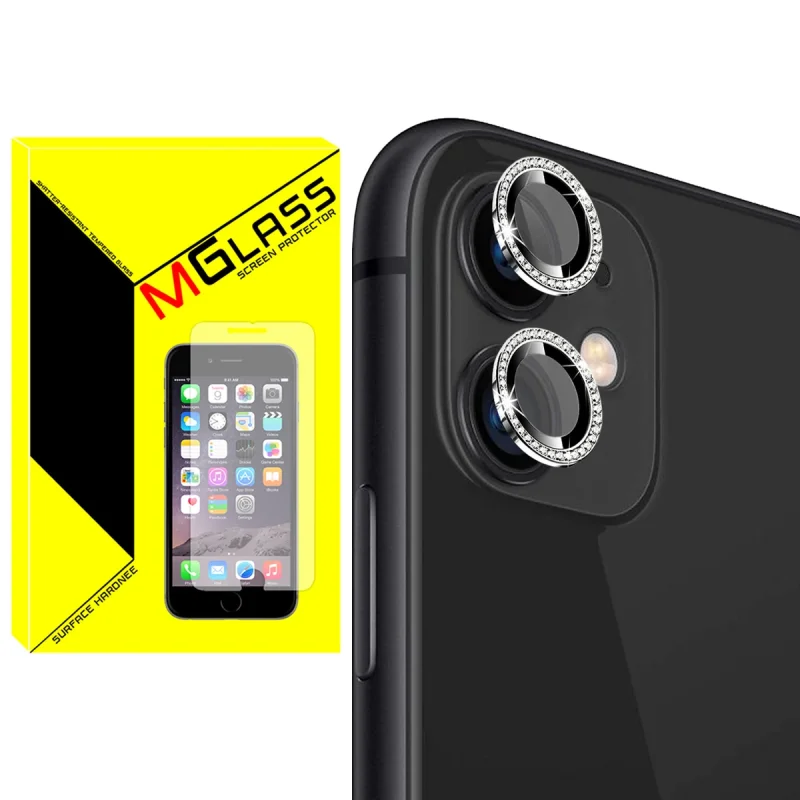 محافظ لنز دوربین ام‌گلس مدل Metal-Diamond مناسب برای گوشی موبایل اپل Iphone 12