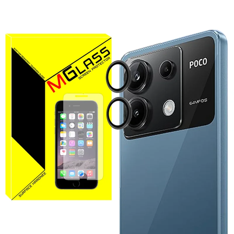 محافظ لنز دوربین ام‌گلس مدل Ring-Metal-MG مناسب برای گوشی موبایل شیائومی Poco X6