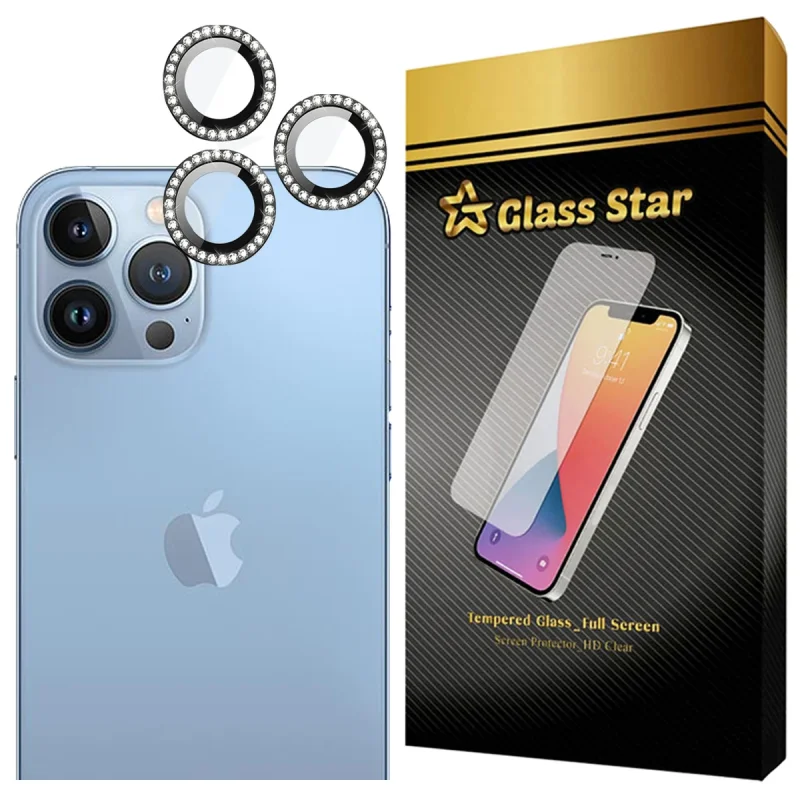 محافظ لنز دوربین شیشه‌ای گلس استار مدل NRIG20 مناسب برای گوشی موبایل اپل iPhone 14 Pro