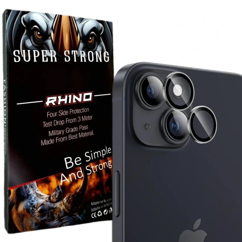 محافظ لنز دوربین راینو مدل رینگ پلاس مناسب برای گوشی موبایل اپل IPhone 15
