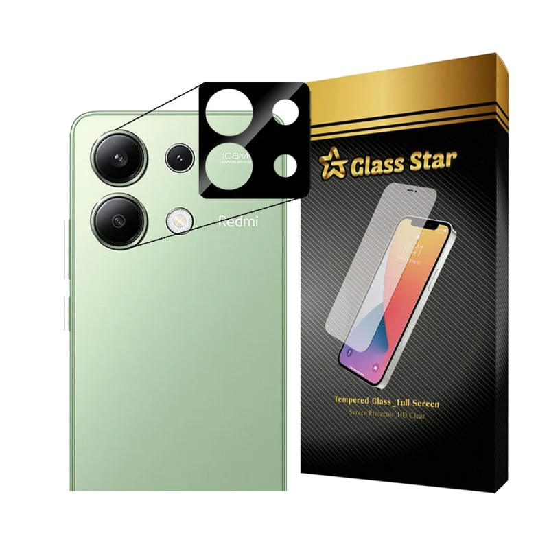 محافظ لنز دوربین گلس استار مدل LENSFS مناسب برای گوشی موبایل شیائومی Redmi Note 13 4G