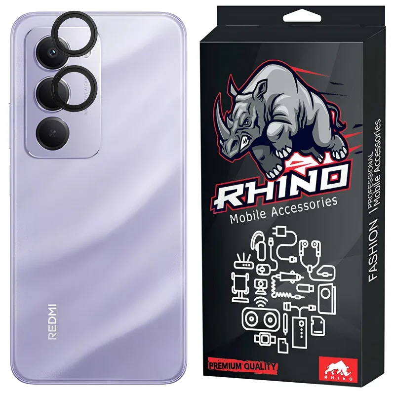 محافظ لنز دوربین شیشه‌ای راینو مدل R- مناسب برای گوشی موبایل شیائومی Redmi 15 4G