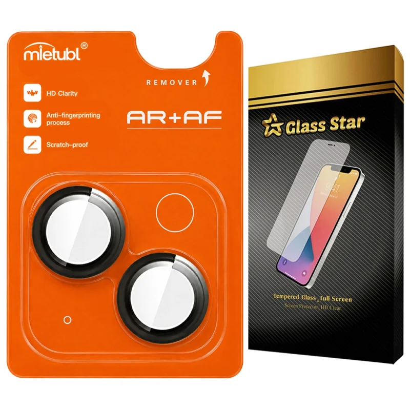 محافظ لنز دوربین فلزی گلس استار مدل RINMTBS مناسب برای گوشی موبایل اپل iPhone 13