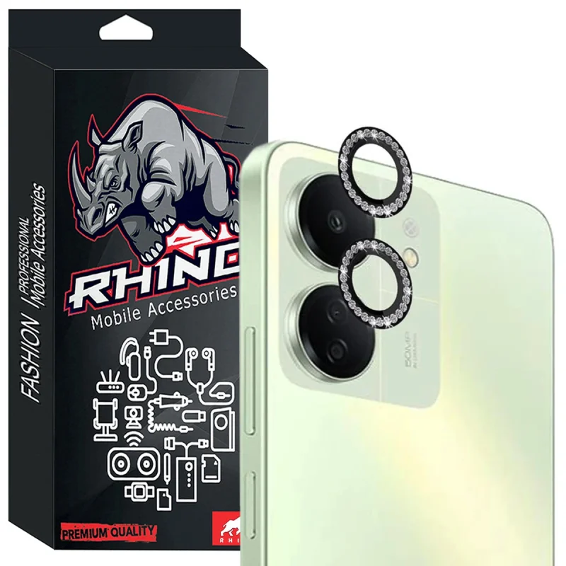 محافظ لنز دوربین راینو مدل Diamond Ring مناسب برای گوشی موبایل شیائومی Redmi 13C