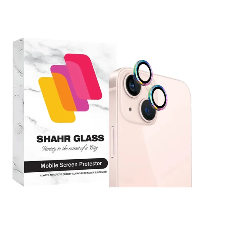 محافظ لنز دوربین شهر گلس مدل RINGSHA مناسب برای گوشی موبایل اپل iPhone 13