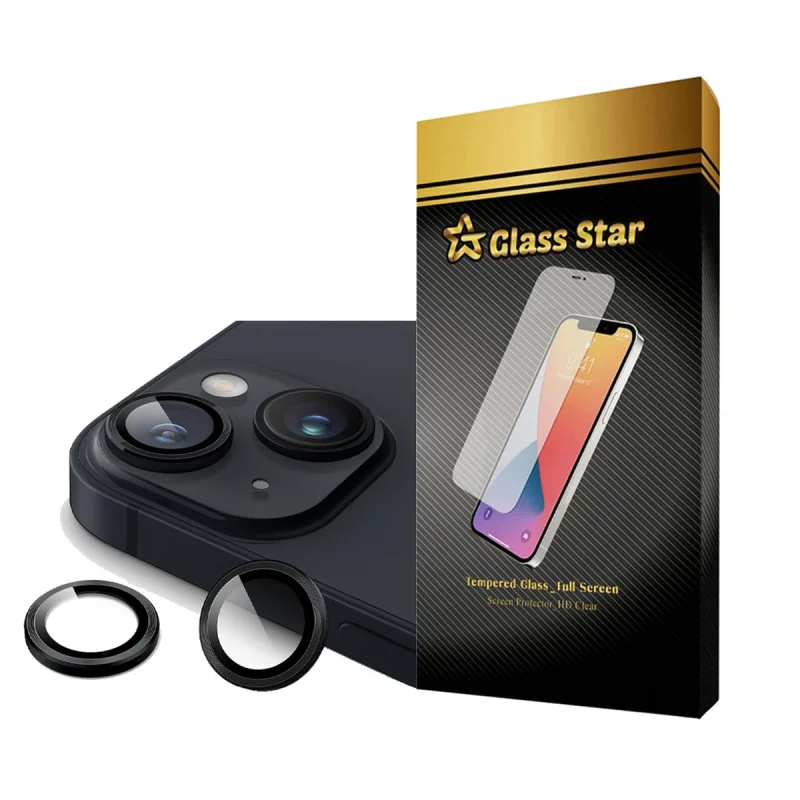 محافظ لنز دوربین گلس استار مدل RINGISLGS مناسب برای گوشی موبایل اپل iPhone 14 Plus / 14