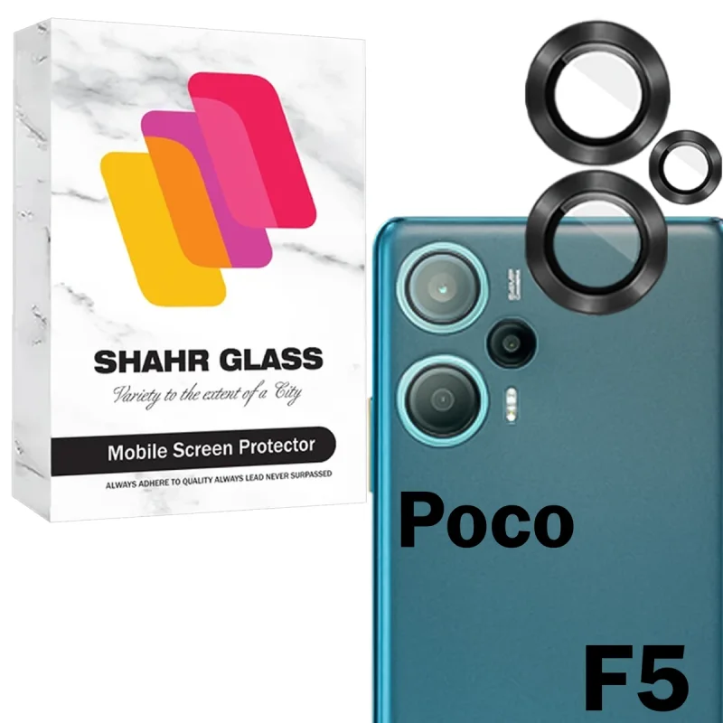 محافظ لنز دوربین شیشه‌ای شهر گلس مدل RINS20 مناسب برای گوشی موبایل شیائومی Poco F5
