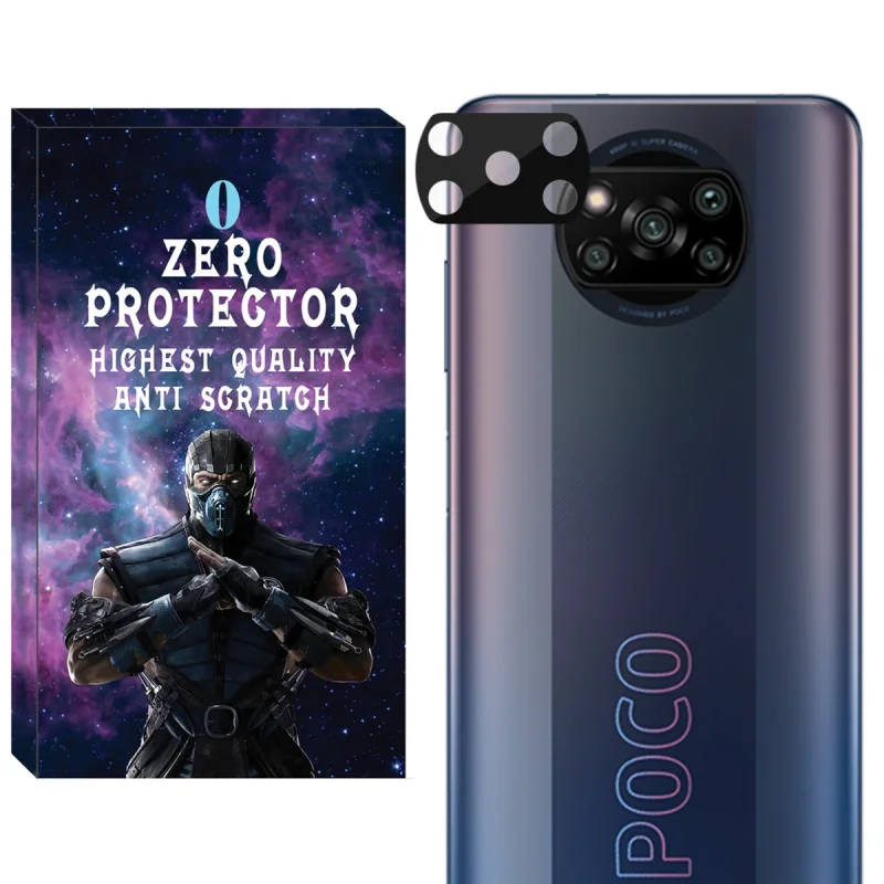 محافظ لنز دوربین زیرو مدل 3D-ZR مناسب برای گوشی موبایل شیائومی Poco X3 / X3 Pro / X3 NFC