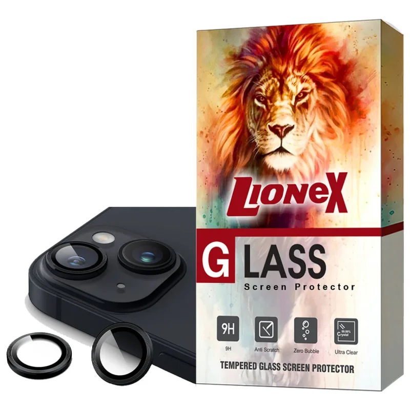 محافظ لنز دوربین لایونکس مدل RINGISLLI مناسب برای گوشی موبایل اپل  iPhone 15 Plus / iPhone 15