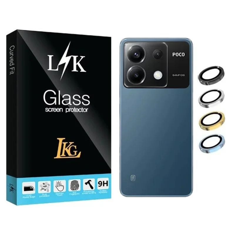 محافظ لنز دوربین ال کا جی مدل LKK Ringi مناسب برای گوشی موبایل پوکو X6 5G