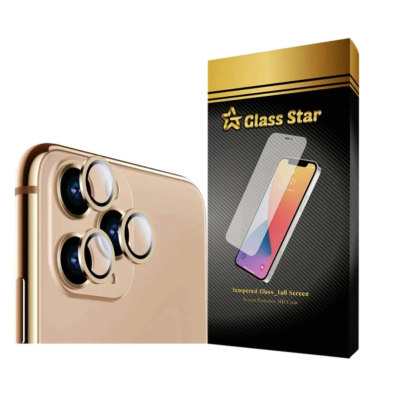 محافظ لنز دوربین گلس استار مدل RINGISLGS مناسب برای گوشی موبایل اپل iPhone 12 Pro / 11 Pro Max / 11 Pro