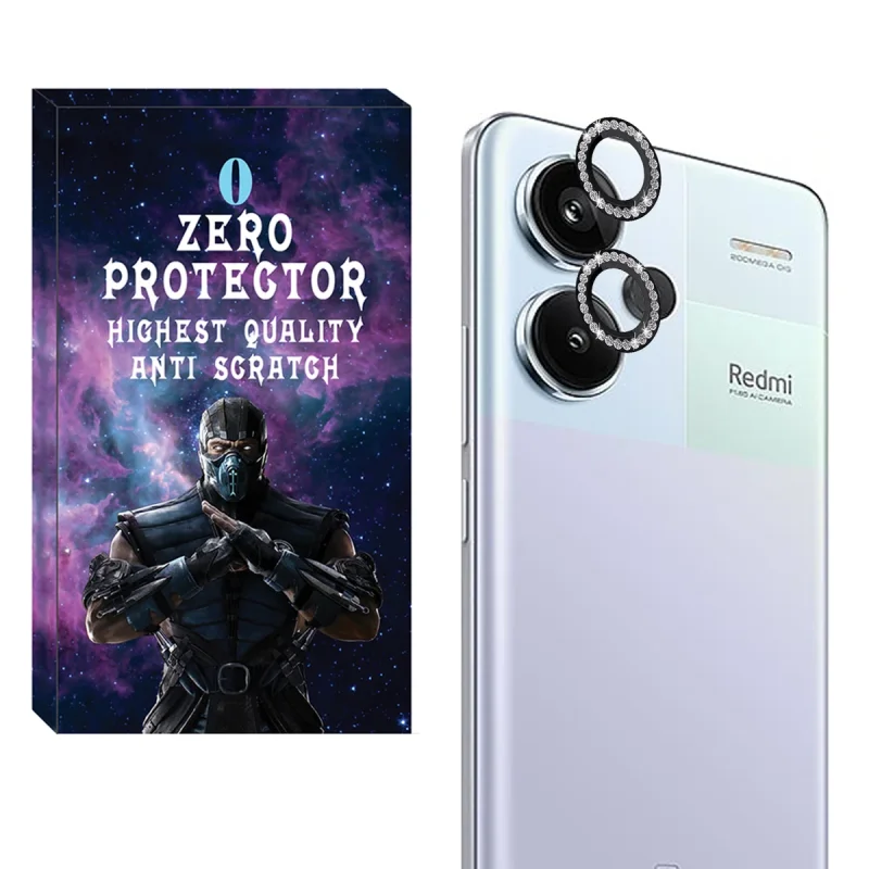 محافظ لنز دوربین رینگی زیرو مدل Ring-Diamond-ZR مناسب برای گوشی موبایل شیائومی Redmi Note 13 Pro Plus