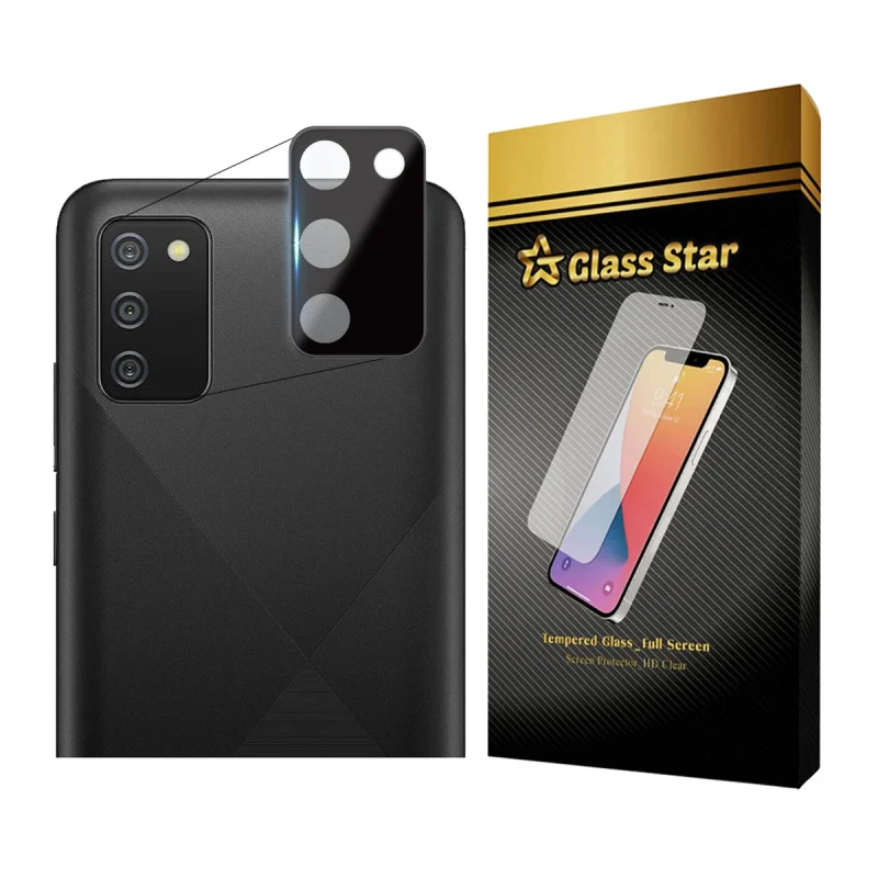 محافظ لنز دوربین گلس استار مدل LENSFS مناسب برای گوشی موبایل سامسونگ Galaxy A02s / M02s / A03s