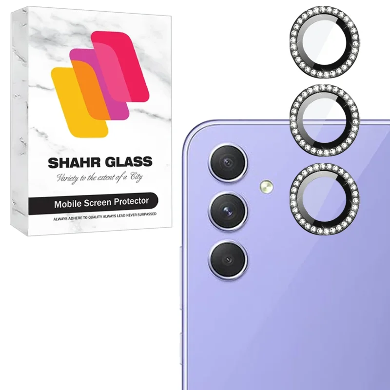 محافظ لنز دوربین شیشه‌ای شهر گلس مدل NRIS20 مناسب برای گوشی موبایل سامسونگ Galaxy A54 5G