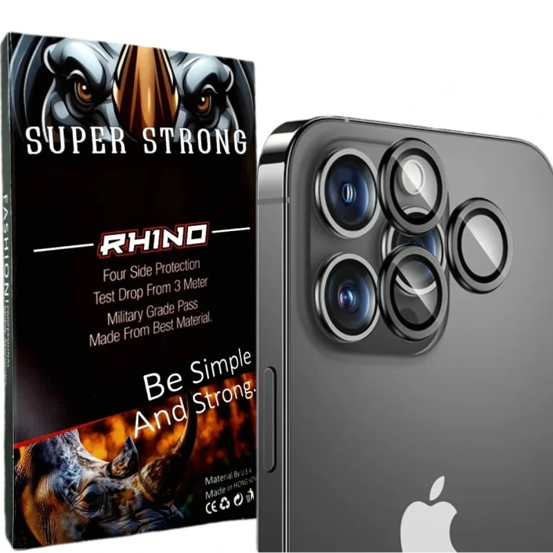 محافظ لنز دوربین راینو مدل رینگ پلاس مناسب برای گوشی موبایل اپل IPhone 15 Pro Max