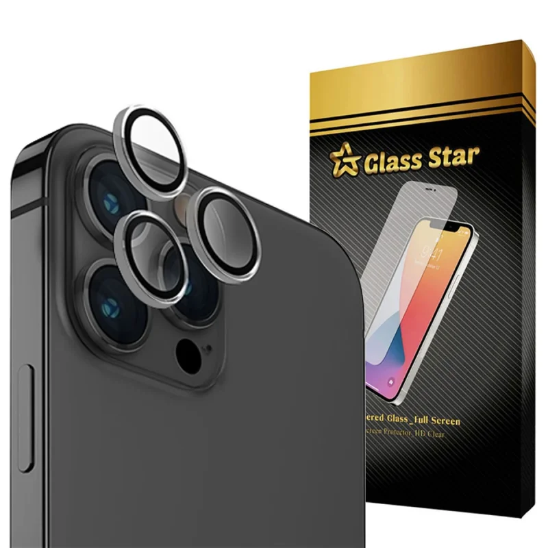 محافظ لنز دوربین گلس استار مدل RINIPS مناسب برای گوشی موبایل اپل iPhone 15 Pro Max