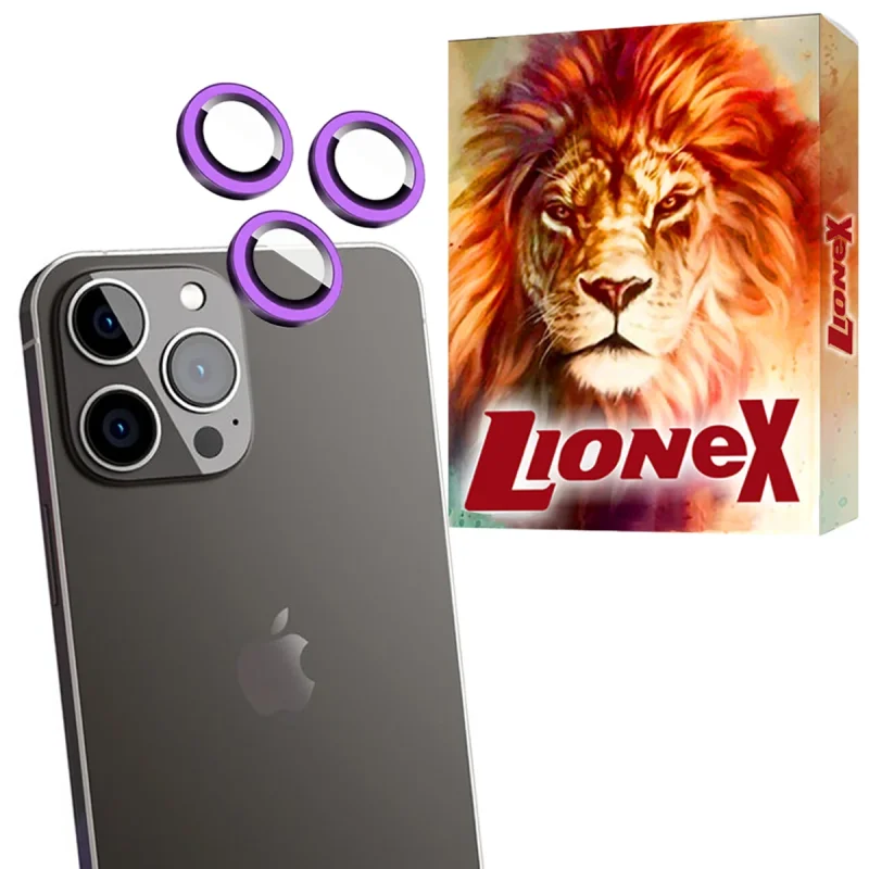محافظ لنز دوربین شیشه‌ای لایونکس مدل SHLZL مناسب برای گوشی موبایل اپل iPhone 13 Pro