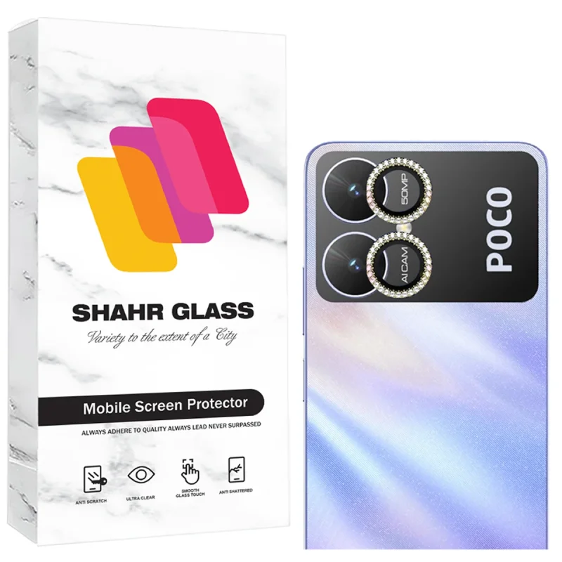 محافظ لنز دوربین شهر گلس مدل NRIS20 مناسب برای گوشی موبایل شیائومی Poco M6 4G