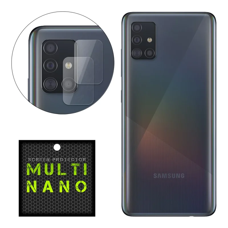 محافظ لنز دوربین مولتی نانو مدل Pro مناسب برای گوشی موبایل سامسونگ Galaxy A51 بسته دو عددی