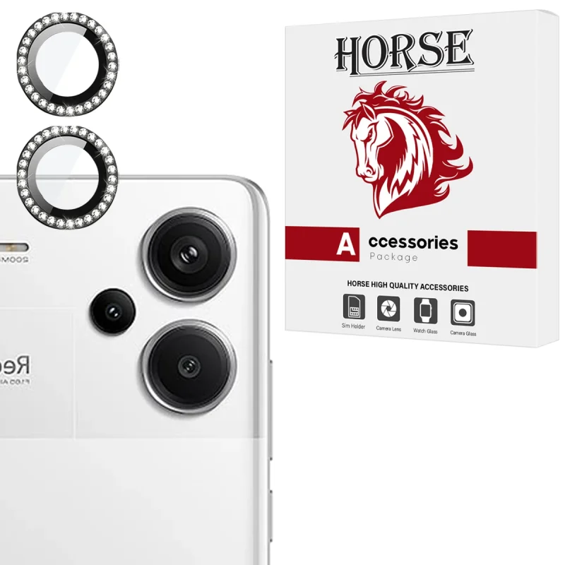 محافظ لنز دوربین شیشه‌ای هورس مدل NRIH20 مناسب برای گوشی موبایل شیائومی Redmi Note 13 Pro Plus 5G