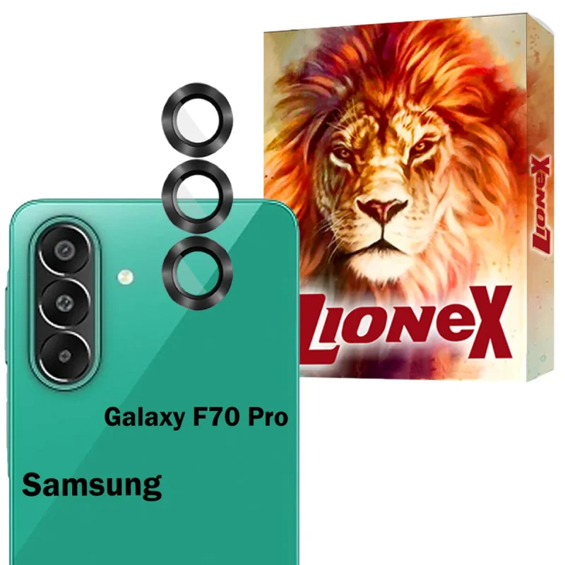محافظ لنز دوربین شیشه‌ای لایونکس مدل RINL20 مناسب برای گوشی موبایل سامسونگ Galaxy F70 Pro