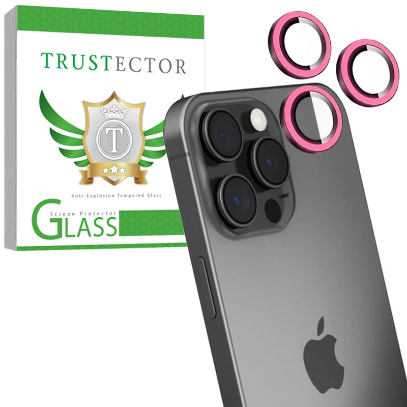 محافظ لنز دوربین شیشه‌ای تراستکتور مدل SHLZT مناسب برای گوشی موبایل اپل iPhone 16 Pro Max