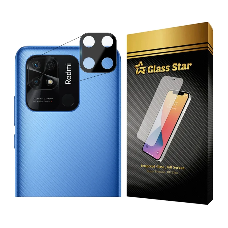 محافظ لنز دوربین گلس استار مدل LENSFS مناسب برای گوشی موبایل شیائومی Redmi 10C / Redmi 10 Power / Redmi 10 India