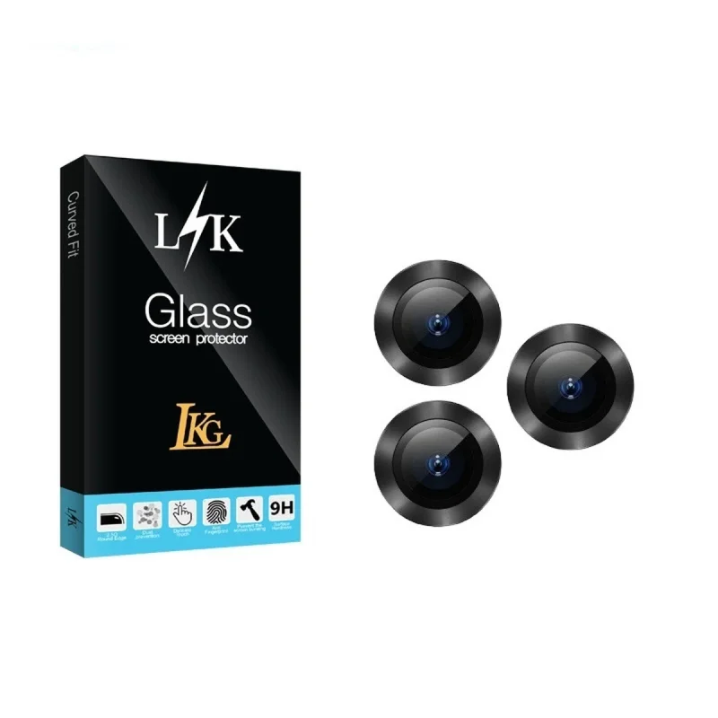 محافظ لنز دوربین رینگی ال کا جی مدل LKK Ringi مناسب برای گوشی موبایل اپل IPHONE 14 PROMAX/15 PROMAX/16 PROMAX