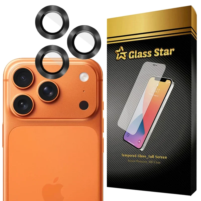 محافظ لنز دوربین فلزی گلس استار مدل GRIN مناسب برای گوشی موبایل اپل iPhone 17 Pro