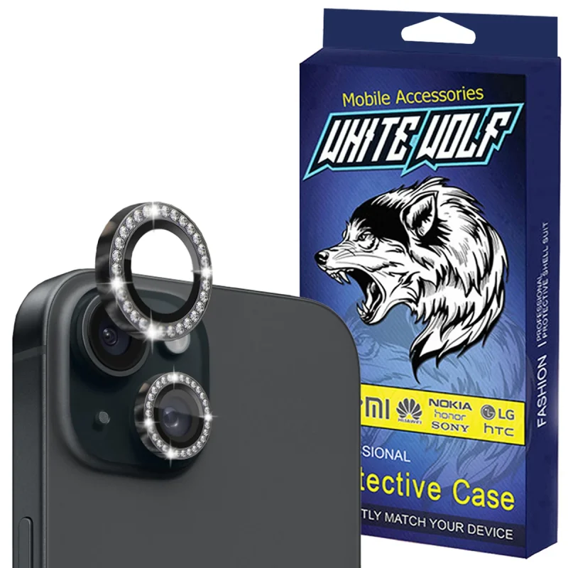 محافظ لنز دوربین شیشه ای وایت ولف مدل W-Shine Ring مناسب برای گوشی موبایل اپل IPhone 14