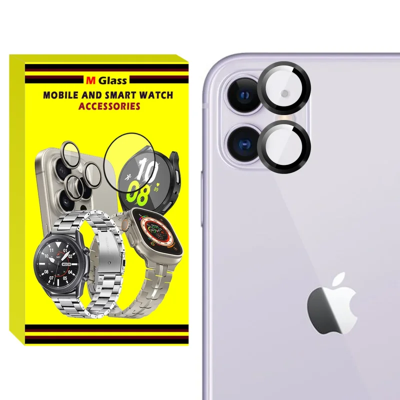 محافظ لنز دوربین فلزی ام‌گلس مدل RNG MTL MG مناسب برای گوشی موبایل اپل iPhone 11