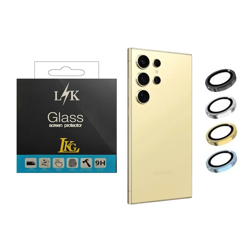 محافظ لنز دوربین ال کا جی مدل Ringi مناسب برای گوشی موبایل سامسونگ Galaxy S24 Ultra 5G