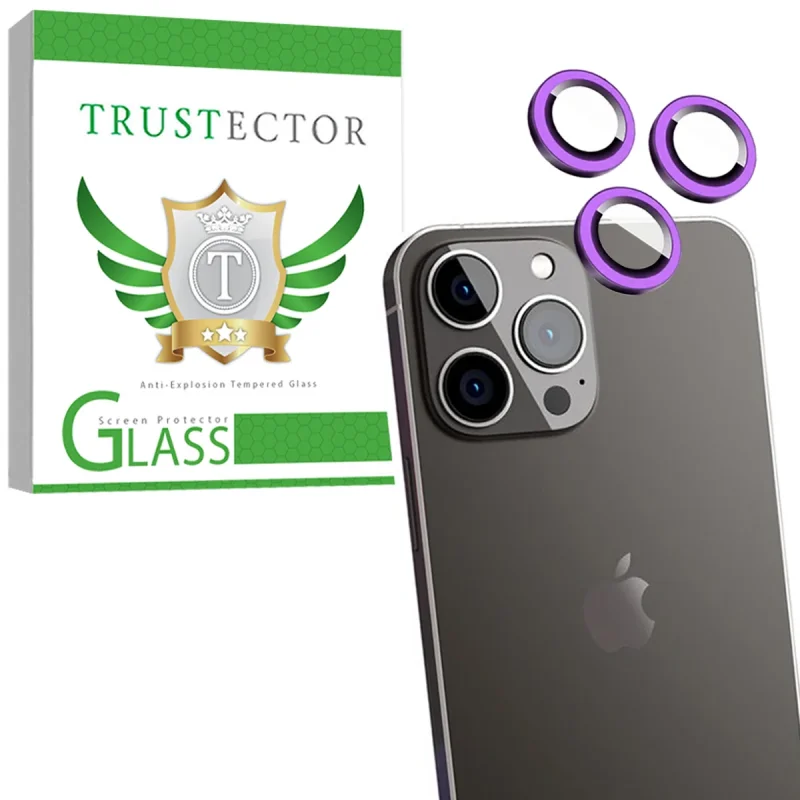 محافظ لنز دوربین شیشه‌ای تراستکتور مدل SHLZT مناسب برای گوشی موبایل اپل iPhone 13 Pro