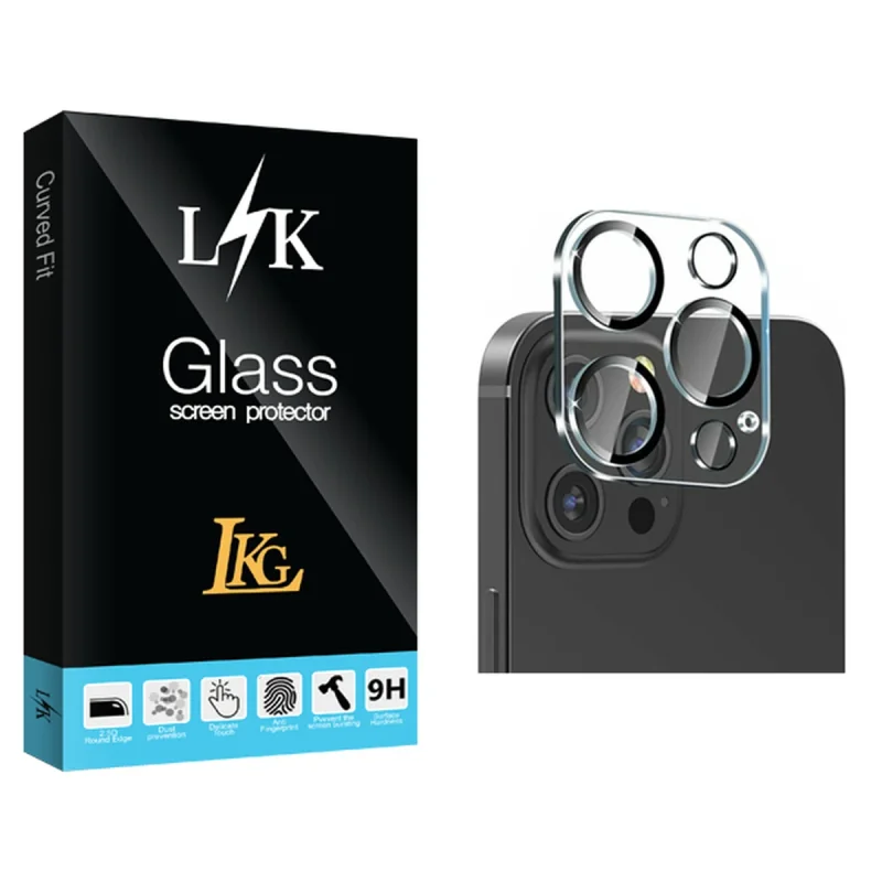 محافظ لنز گوشی ال کا جی مدل LK Glass FLL مناسب برای گوشی موبایل اپل iPhone 13 pro