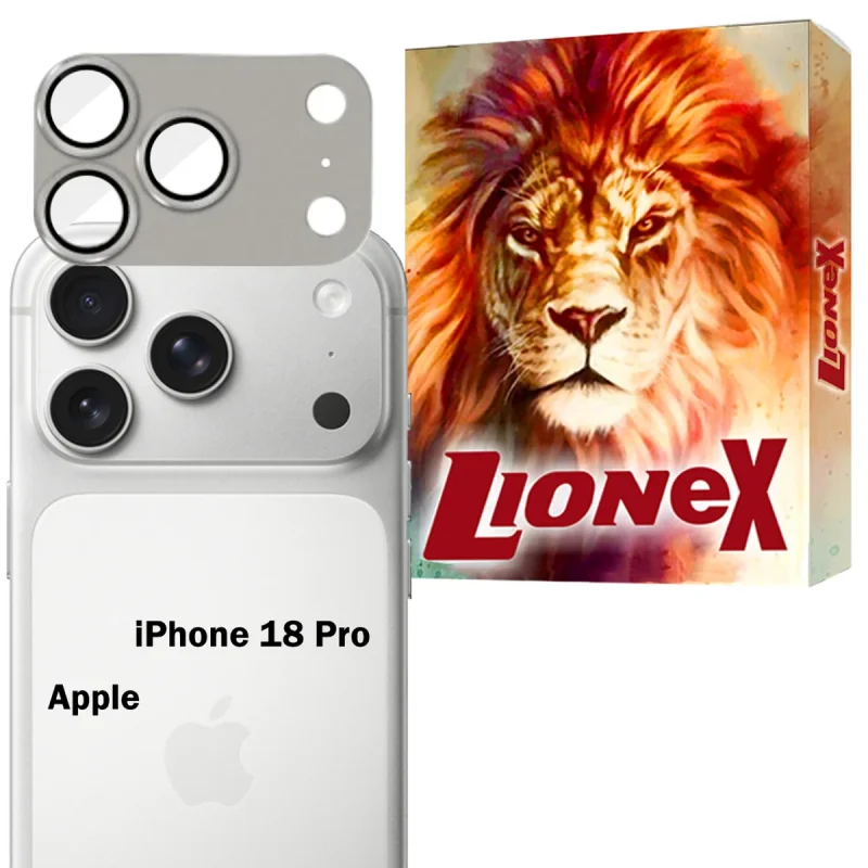محافظ لنز دوربین فلزی لایونکس مدل 3D1ML مناسب برای گوشی موبایل اپل iPhone 18 Pro