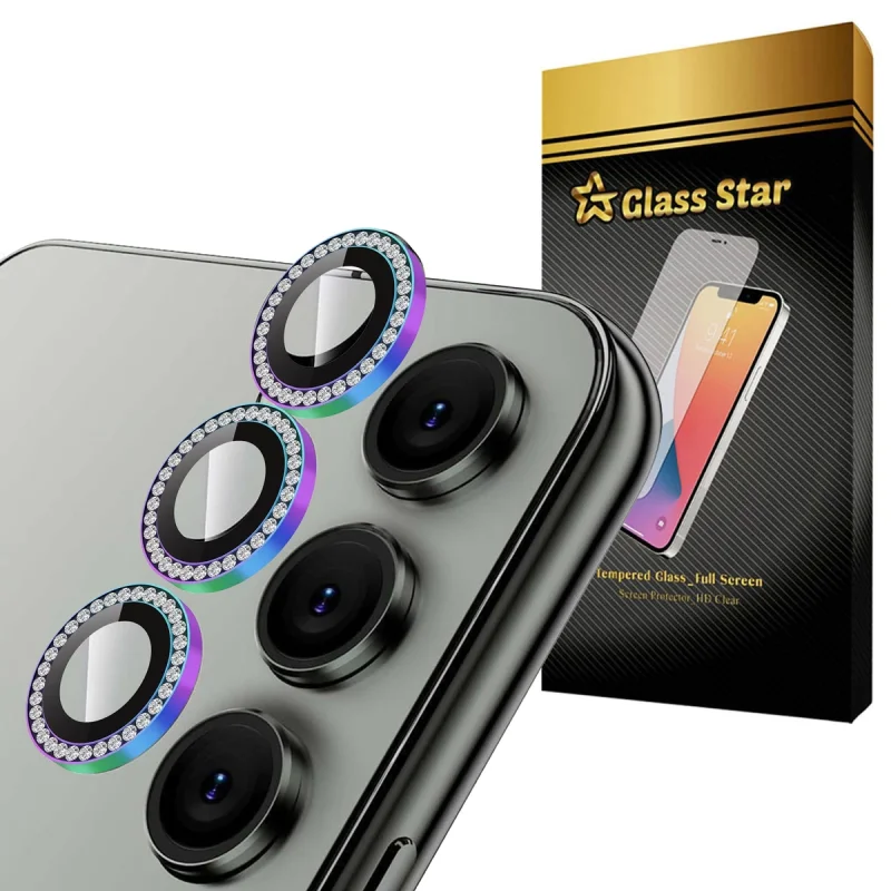 محافظ لنز دوربین گلس استار مدل DIAMONDS مناسب برای گوشی موبایل سامسونگ Galaxy A34