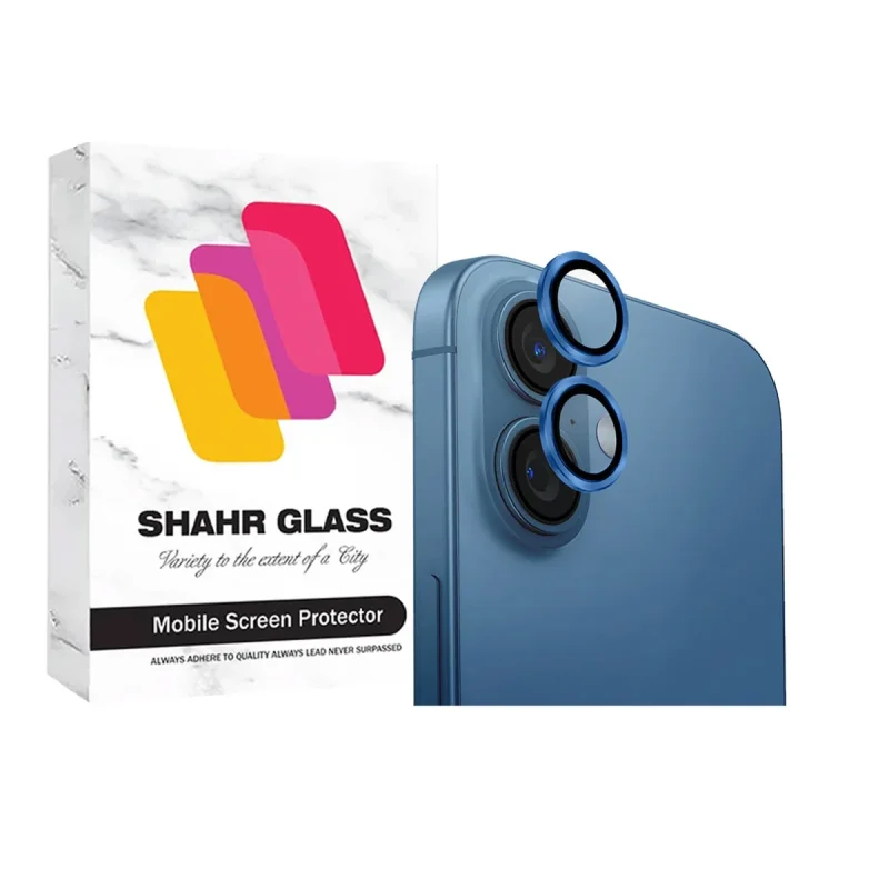 محافظ لنز دوربین شهر گلس مدل RINGSHA مناسب برای گوشی موبایل اپل iPhone 16 Plus