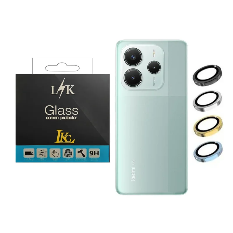 محافظ لنز دوربین ال کا جی مدل رینگی مناسب برای گوشی موبایل شیائومی Redmi Note14 5G