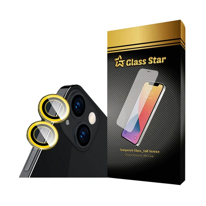 محافظ لنز دوربین گلس استار مدل SHABRANGG مناسب برای گوشی موبایل اپل iPhone 13 / 13 mini