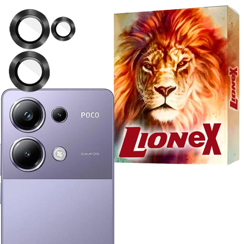 محافظ لنز دوربین لایونکس مدل RINL20 مناسب برای گوشی موبایل شیائومی Poco M6 Pro 4G