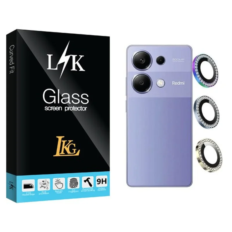 محافظ لنز گوشی ال کا جی مدل LKK Ringi negin مناسب برای گوشی موبایل شیائومی Redmi note 13 Pro 4G