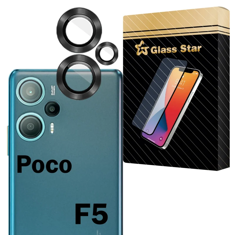 محافظ لنز دوربین شیشه‌ای  گلس استار مدل RING20 مناسب برای گوشی موبایل شیائومی Poco F5