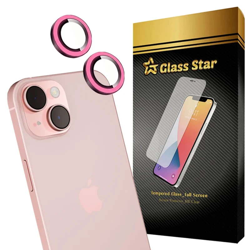 محافظ لنز دوربین شیشه‌ای  گلس استار مدل SHLZG مناسب برای گوشی موبایل اپل iPhone 13