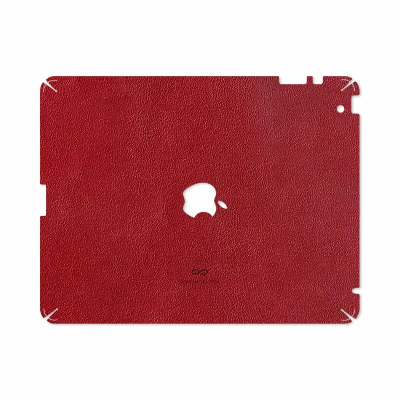برچسب پوششی ماهوت مدل Red-Leather مناسب برای تبلت اپل iPad 2 2011 A1395