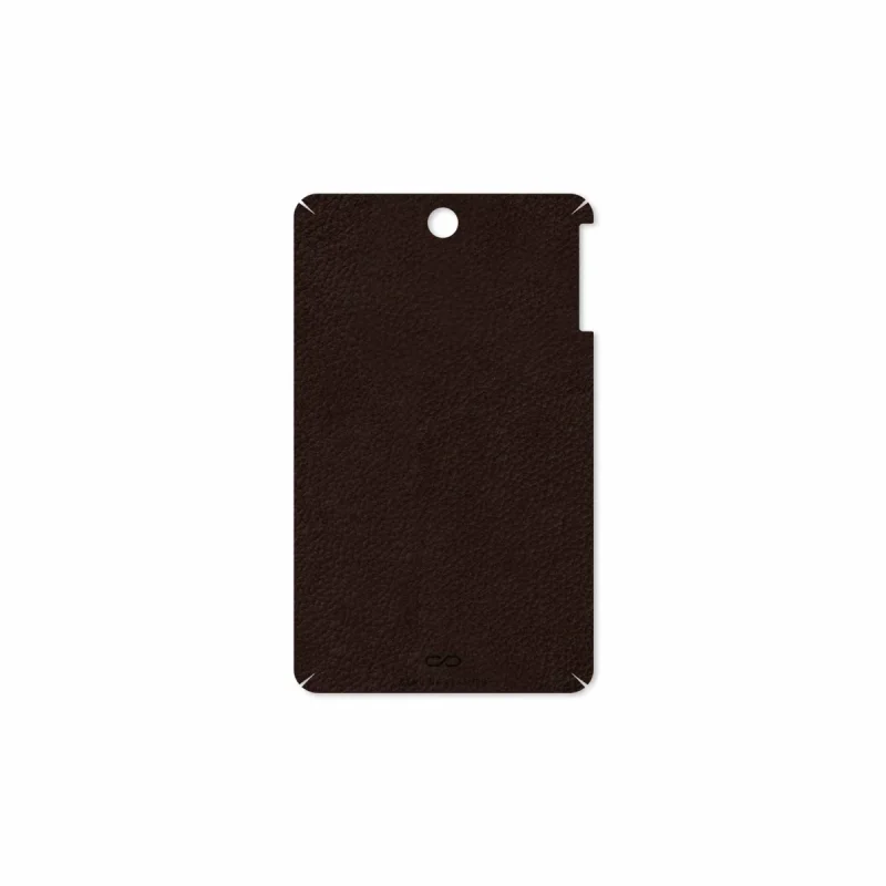 برچسب پوششی ماهوت مدل Dark-Brown-Leather مناسب برای تبلت لنوو A7-50 A3500 2014