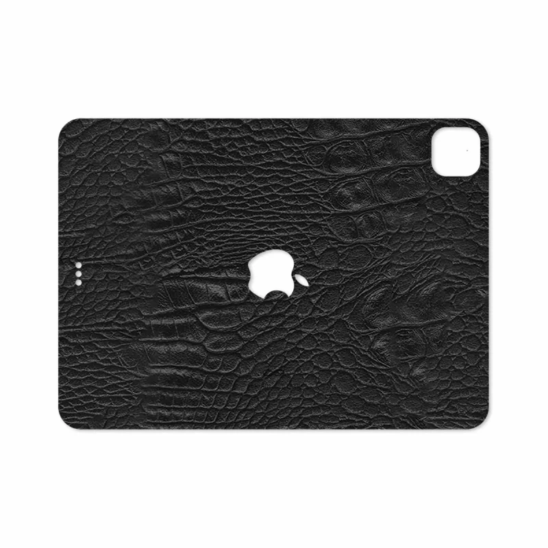 برچسب پوششی ماهوت مدل Black-Crocodile-Leather مناسب برای تبلت اپل iPad Pro 11 (GEN 2) 2020 A2230