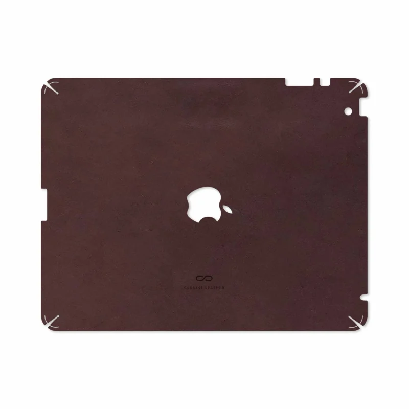 برچسب پوششی ماهوت مدل Matte-Dark-Brown-Leather مناسب برای تبلت اپل iPad 2 2011 A1395