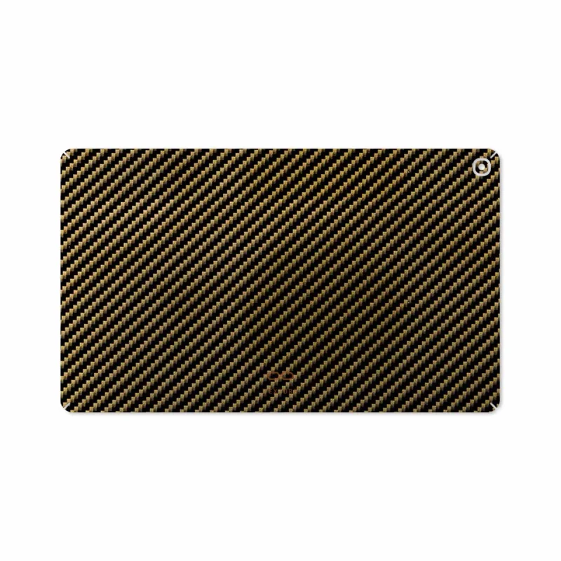برچسب پوششی ماهوت مدل Glossy-Brown-Fiber مناسب برای تبلت سامسونگ Galaxy Tab A 10.1 2019 T515