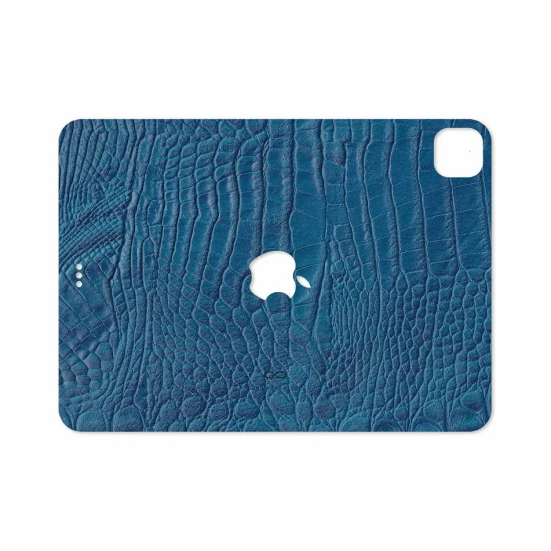 برچسب پوششی ماهوت مدل Blue-Crocodile-Leather مناسب برای تبلت اپل iPad Pro 11 (GEN 2) 2020 A2231