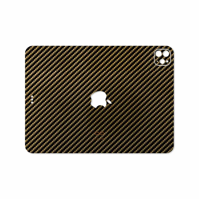 برچسب پوششی ماهوت مدل Glossy-Brown-Fiber مناسب برای تبلت اپل iPad Pro 11 (GEN 2) 2020 A2068